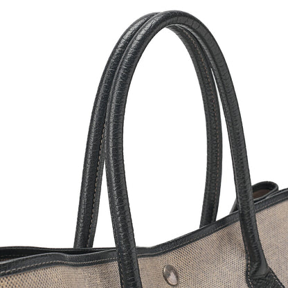 Hermes Hermes Garden Party PM Tote Bag Toe Toile Ash Coating Gray Silver-Tone Hardware, Pre-Owned