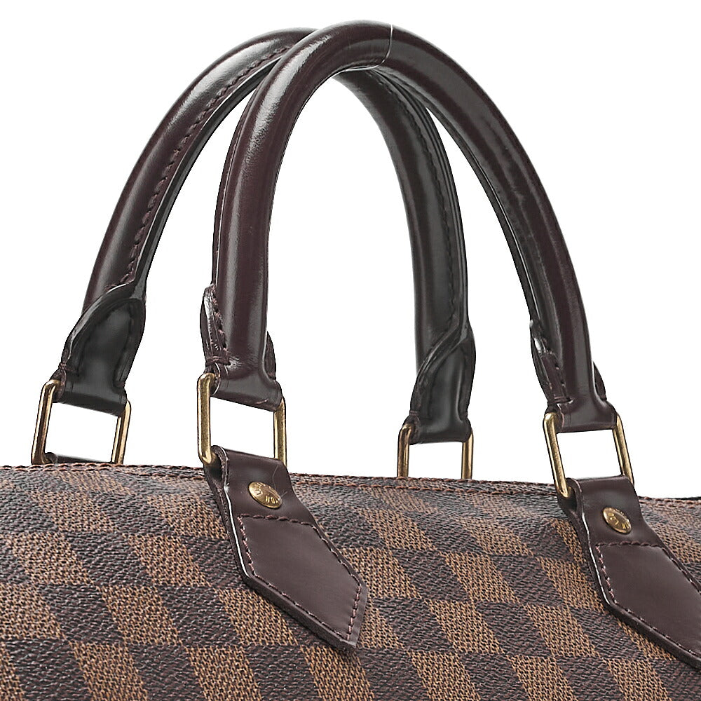 LOUIS VUITTON Louis Vuitton Damier Speedy 35 Handbag N41523 Brown Gold-Tone Hardware, Pre-Owned