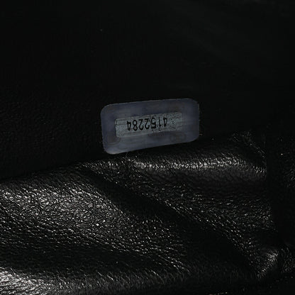 CHANEL Lambskin Matelasse Double Face 30cm Chain Shoulder Black Gold-Tone Hardware, Pre-Owned