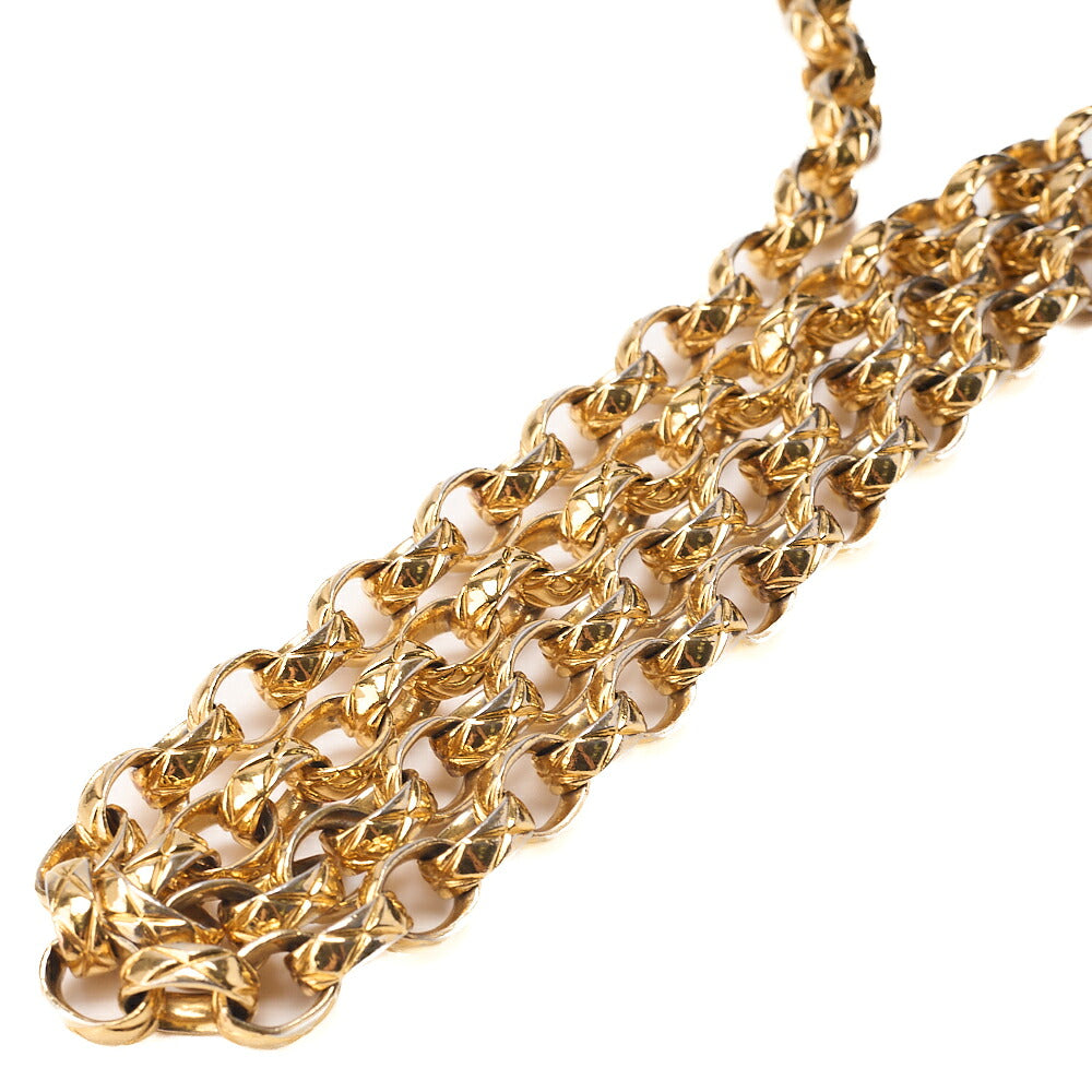 CHANEL Chanel Matelasse Coco Mark with Ball Charm Bijou Chain Shoulder Caviar Skin Black Gold-Tone Hardware, Pre-Owned