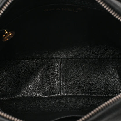 CHANEL Chanel Matelasse Coco Mark with Ball Charm Bijou Chain Shoulder Caviar Skin Black Gold-Tone Hardware, Pre-Owned