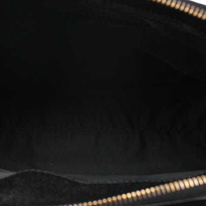 CHANEL Chanel Caviar Skin Turn Lock Outside Flap Logo Charm Double Chain Shoulder Black Gold-Tone Hardware, Pre-Owned