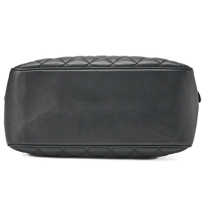 CHANEL Lambskin Matelasse 2-way Handbag Chain Shoulder Lambskin Black Gold-Tone Hardware, Pre-Owned