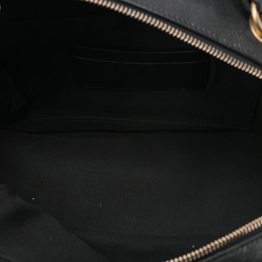 CHANEL Lambskin Matelasse 2-way Handbag Chain Shoulder Lambskin Black Gold-Tone Hardware, Pre-Owned