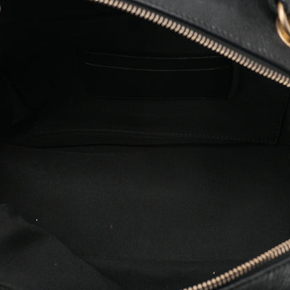 CHANEL Lambskin Matelasse 2-way Handbag Chain Shoulder Lambskin Black Gold-Tone Hardware, Pre-Owned