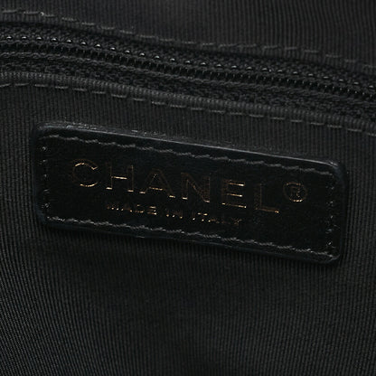 CHANEL Lambskin Matelasse 2-way Handbag Chain Shoulder Lambskin Black Gold-Tone Hardware, Pre-Owned