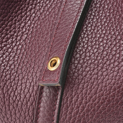 Hermes Hermes Picotan Lock MM Handbag Taurillon x Swift Havana x Orange Poppy Gold-Tone Hardware, Pre-Owned