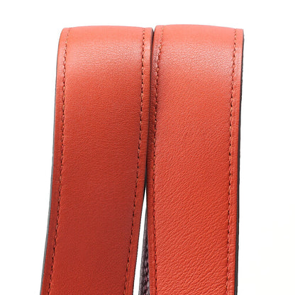 Hermes Hermes Picotan Lock MM Handbag Taurillon x Swift Havana x Orange Poppy Gold-Tone Hardware, Pre-Owned