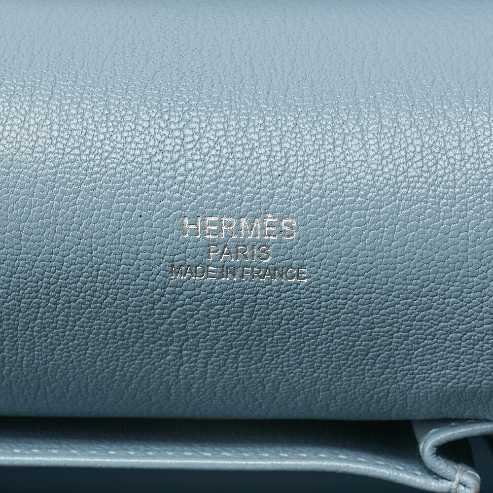 Hermes Hermes Gypsy?re 34 Shoulder Bag Trinlon-Clemence Ciel Silver-Tone Hardware, Pre-Owned