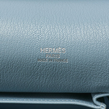 Hermes Hermes Gypsy?re 34 Shoulder Bag Trinlon-Clemence Ciel Silver-Tone Hardware, Pre-Owned