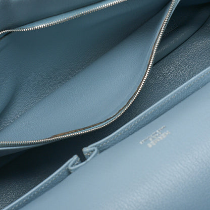 Hermes Hermes Gypsy?re 34 Shoulder Bag Trinlon-Clemence Ciel Silver-Tone Hardware, Pre-Owned