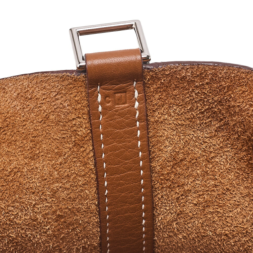 Hermes Hermes Picotan PM Handbag Taurillon Clemence Gold Silver-Tone Hardware, Pre-Owned
