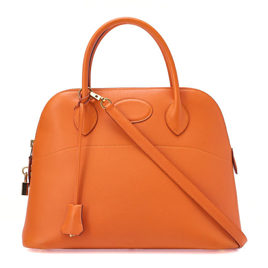 Hermes Hermes Bolide 31 Handbag Shoulder Bag Gulliver Orange Gold-Tone Hardware, Pre-Owned
