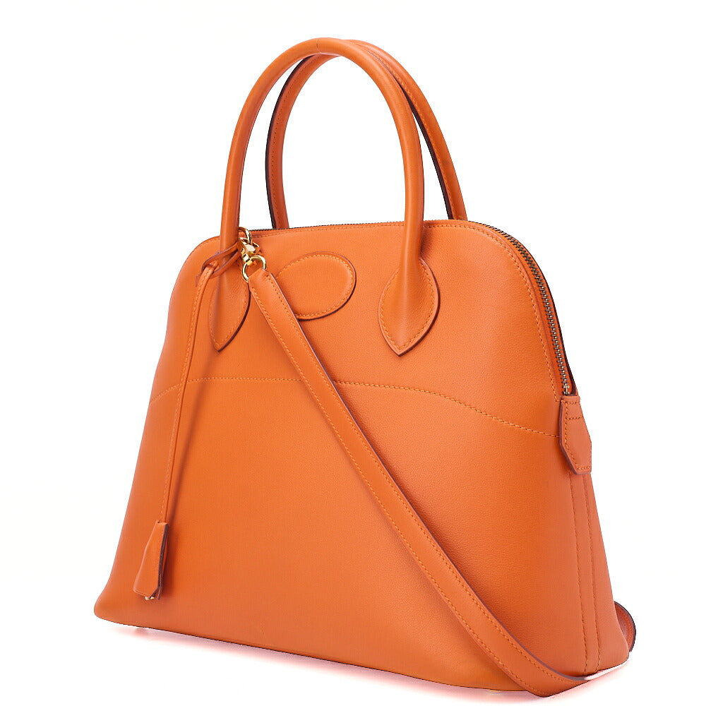 Hermes Hermes Bolide 31 Handbag Shoulder Bag Gulliver Orange Gold-Tone Hardware, Pre-Owned