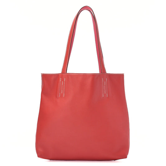 Hermes Double Sense 28 Swift Tote Bag Rose Jaipool x Rose -Tone Hardware, Pre-Owned