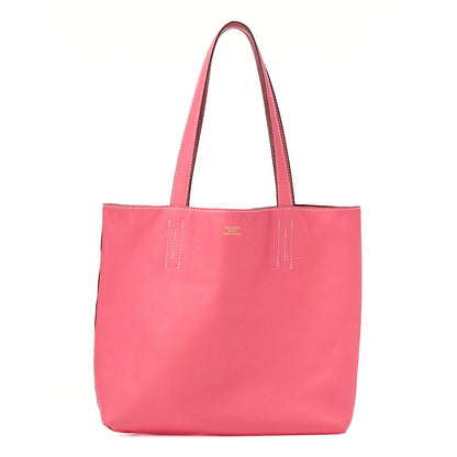 Hermes Double Sense 28 Swift Tote Bag Rose Jaipool x Rose -Tone Hardware, Pre-Owned