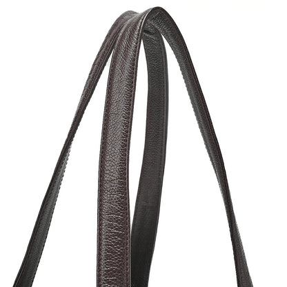 CHANEL Caviar Skin Choco Bar Tote Bag Brown Silver-Tone Hardware, Pre-Owned