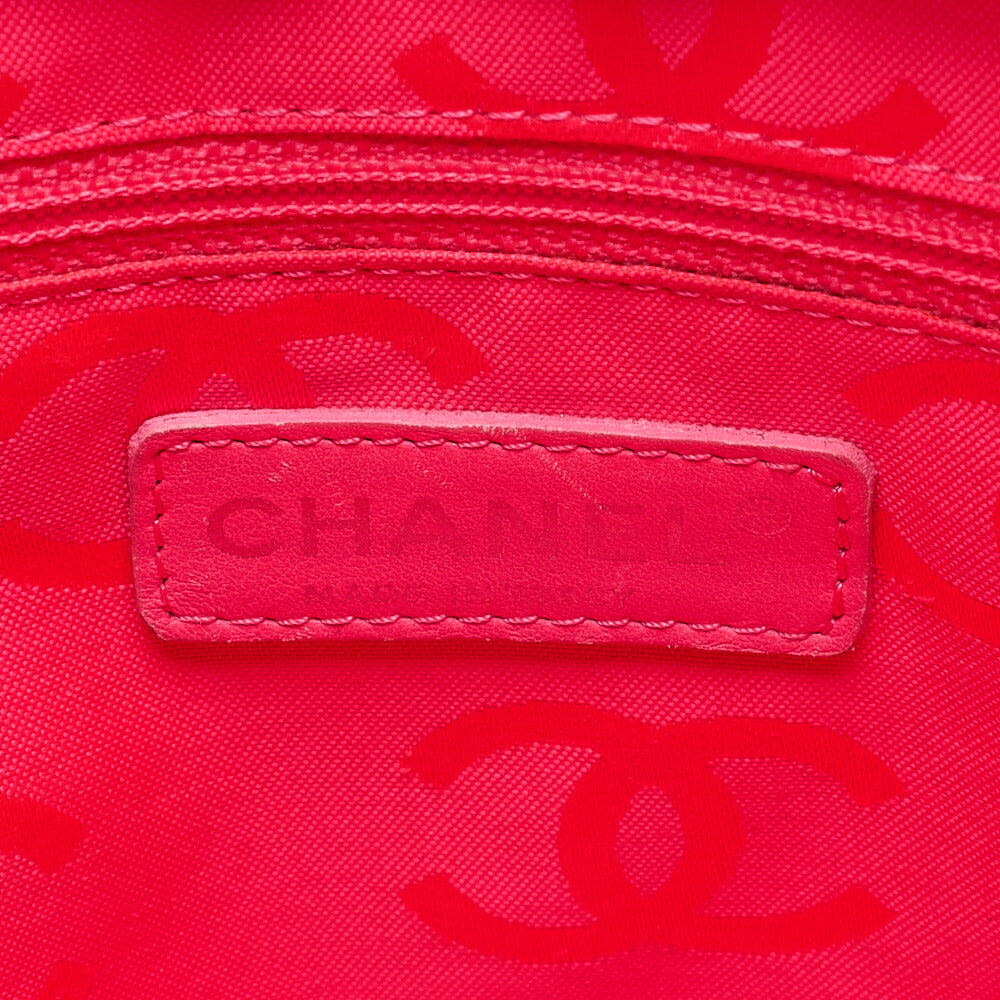 CHANEL Cambonline Matelasse Medium Calfskin Black Tote Bag Silver-Tone Hardware, Pre-Owned