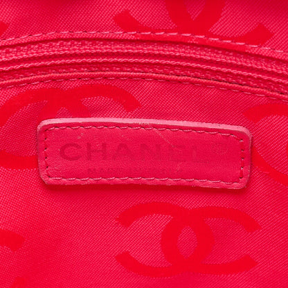 CHANEL Cambonline Matelasse Medium Calfskin Black Tote Bag Silver-Tone Hardware, Pre-Owned