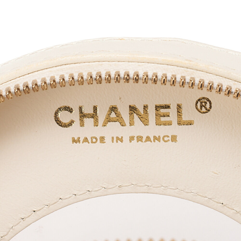CHANEL Lambskin x Vinyl x Cotton Cruise Line Chain Shoulder Bag Float Pink x White Gold-Tone Hardware, Pre-Owned