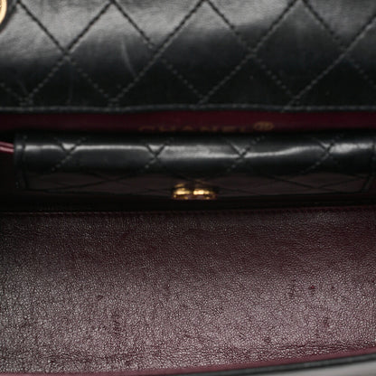 CHANEL Lambskin Matelasse Trapezoid 2.55 With Pouch Chain Shoulder Black Gold-Tone Hardware, Pre-Owned