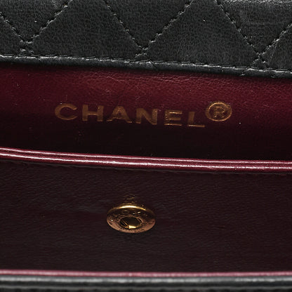 CHANEL Lambskin Matelasse Trapezoid 2.55 With Pouch Chain Shoulder Black Gold-Tone Hardware, Pre-Owned