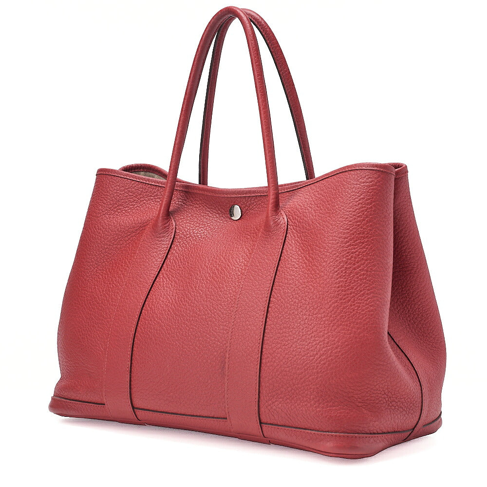 Hermes Hermes Garden Party PM Country Tote Bag Rouge Dusses Silver-Tone Hardware, Pre-Owned