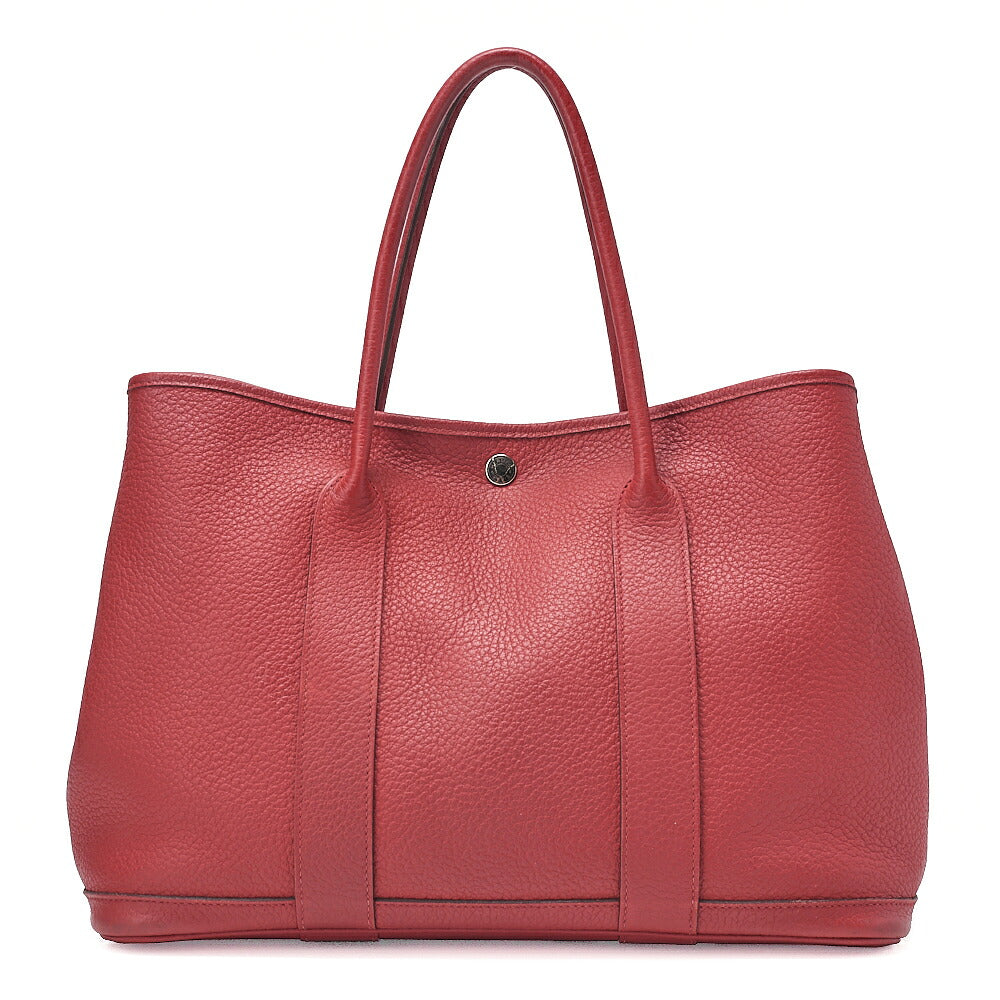 Hermes Hermes Garden Party PM Country Tote Bag Rouge Dusses Silver-Tone Hardware, Pre-Owned