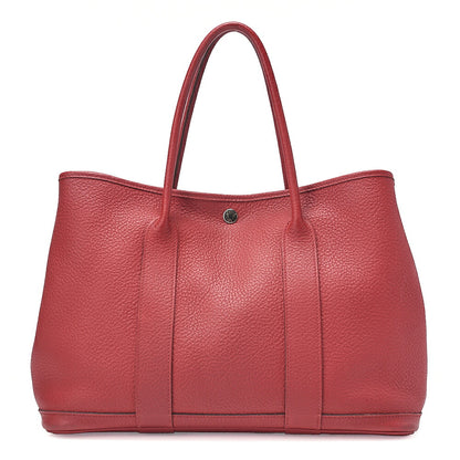 Hermes Hermes Garden Party PM Country Tote Bag Rouge Dusses Silver-Tone Hardware, Pre-Owned