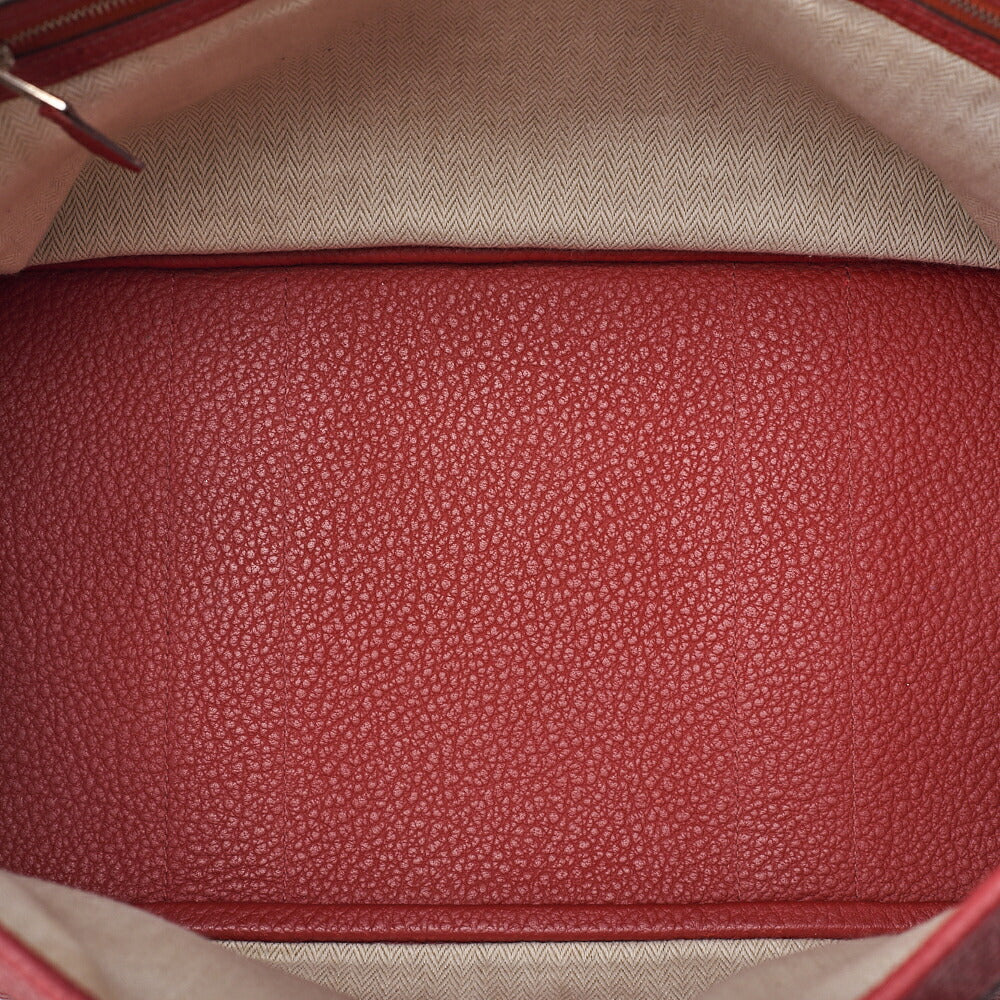 Hermes Hermes Garden Party PM Country Tote Bag Rouge Dusses Silver-Tone Hardware, Pre-Owned