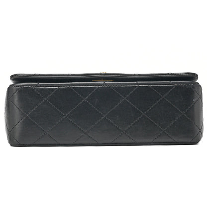 CHANEL Lambskin Minimat Telass? 19cm Full Flap Chain Shoulder Black Gold-Tone Hardware, Pre-Owned