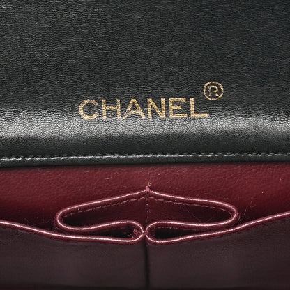CHANEL Lambskin Minimat Telass? 19cm Full Flap Chain Shoulder Black Gold-Tone Hardware, Pre-Owned