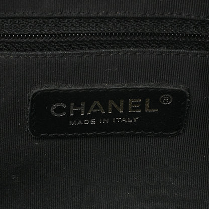 CHANEL Caviar Skin Coco Mark Mini Boston Bag Gold-Tone Hardware, Pre-Owned