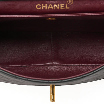 CHANEL Chain Shoulder Bag Matelasse Design Plap Lambskin Black Gold-Tone Hardware, Pre-Owned