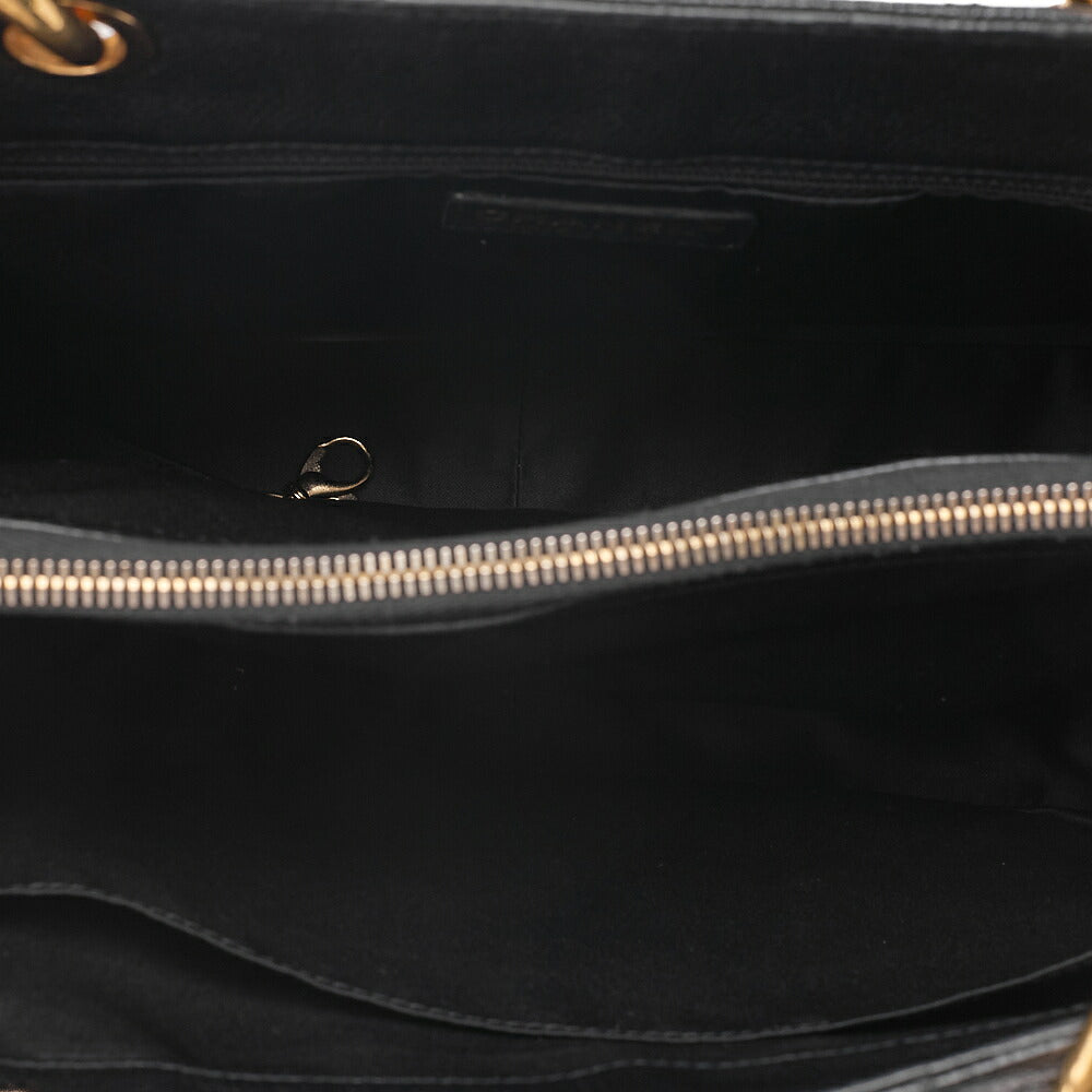 CHANEL Shoulder Bag Tote Bag Matelasse GST Chain Tote Caviskin Black Gold-Tone Hardware, Pre-Owned