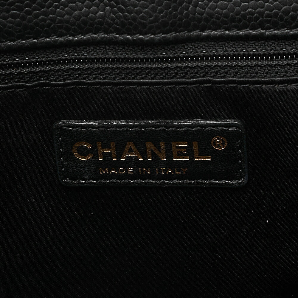 CHANEL Shoulder Bag Tote Bag Matelasse GST Chain Tote Caviskin Black Gold-Tone Hardware, Pre-Owned