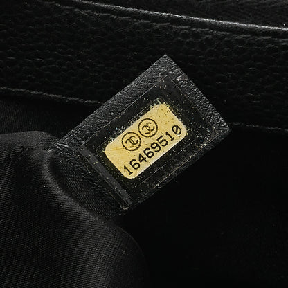 CHANEL Shoulder Bag Tote Bag Matelasse GST Chain Tote Caviskin Black Gold-Tone Hardware, Pre-Owned