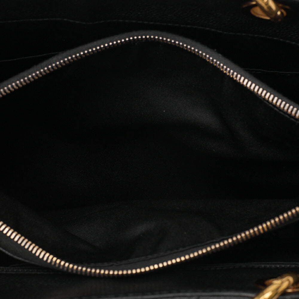 CHANEL Shoulder Bag Tote Bag Matelasse GST Chain Tote Caviskin Black Gold-Tone Hardware, Pre-Owned