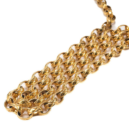 CHANEL Caviar Skin Chevron Outside Flap with Fringe Bijou Chain Shoulder Black Gold-Tone Hardware, Pre-Owned