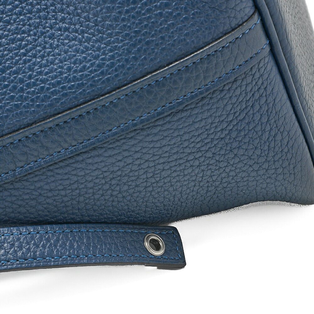 Hermes Hermes Picotan Lock MM Handbag Taurillon Clemence Corvert Silver-Tone Hardware, Pre-Owned