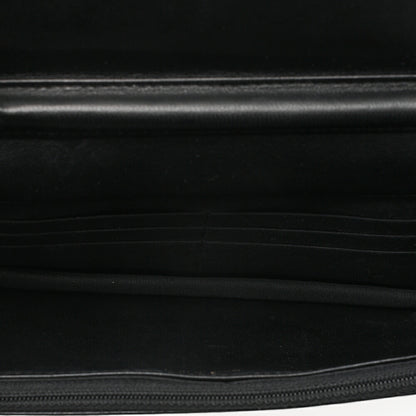 CHANEL Boy Chanel Matelasse Chain Wallet Lambskin Black Gold-Tone Hardware, Pre-Owned