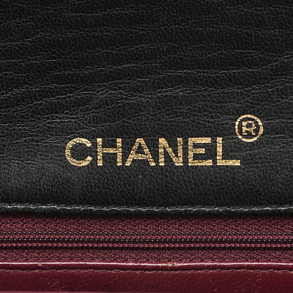 CHANEL Chain Shoulder Bag Minimat Telass? 17cm Lambskin Black Gold-Tone Hardware, Pre-Owned