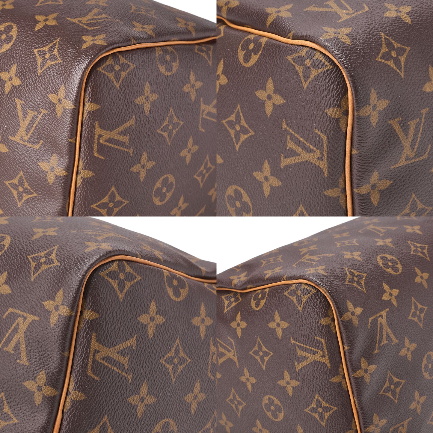 LOUIS VUITTON Louis Vuitton Monogram Speedy 30 Handbag M41526 Brown Gold-Tone Hardware, Pre-Owned