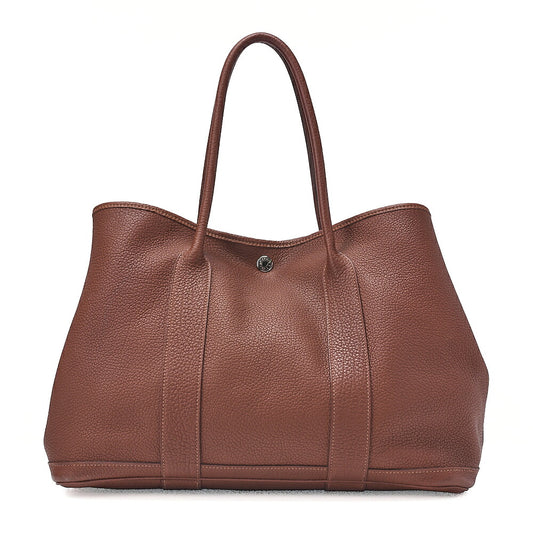 Hermes Hermes Garden Party PM Negonda Tote Bag Brown Silver -Tone Hardware, Pre-Owned