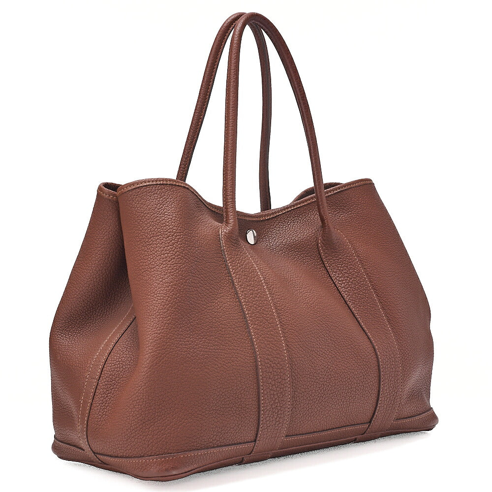 Hermes Hermes Garden Party PM Negonda Tote Bag Brown Silver -Tone Hardware, Pre-Owned