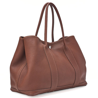 Hermes Hermes Garden Party PM Negonda Tote Bag Brown Silver -Tone Hardware, Pre-Owned