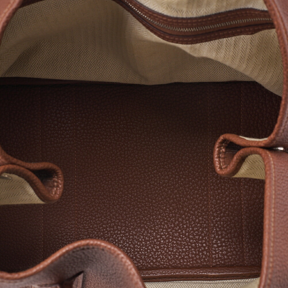 Hermes Hermes Garden Party PM Negonda Tote Bag Brown Silver -Tone Hardware, Pre-Owned