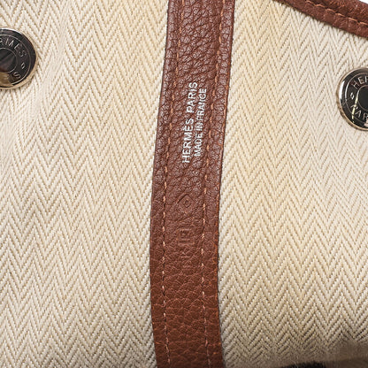 Hermes Hermes Garden Party PM Negonda Tote Bag Brown Silver -Tone Hardware, Pre-Owned