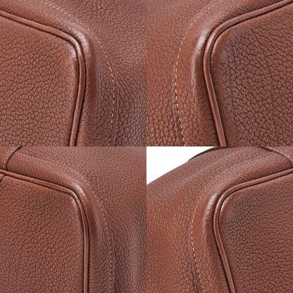 Hermes Hermes Garden Party PM Negonda Tote Bag Brown Silver -Tone Hardware, Pre-Owned