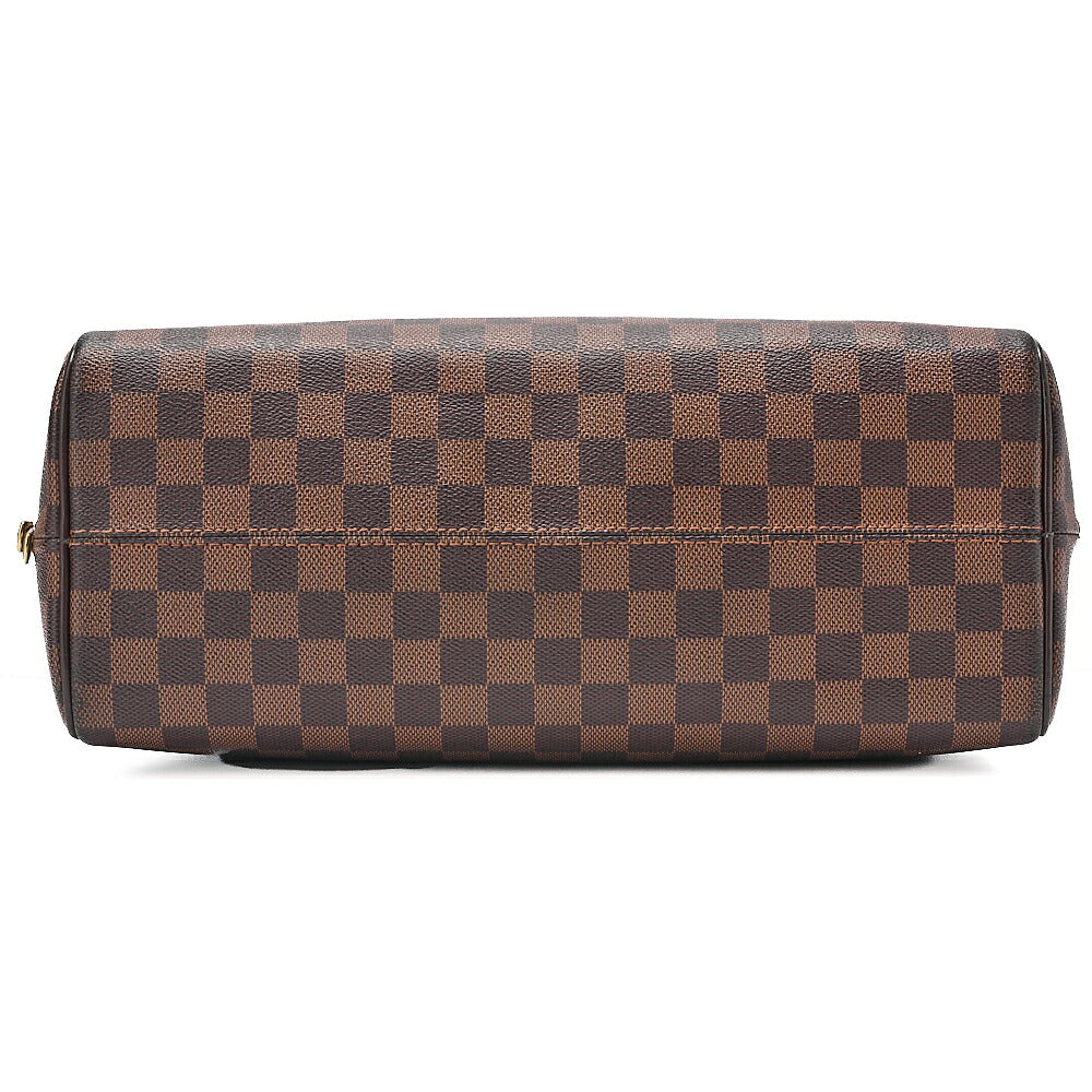 LOUIS VUITTON Louis Vuitton Damier Norita Handbag N41455 Brown Gold-Tone Hardware, Pre-Owned